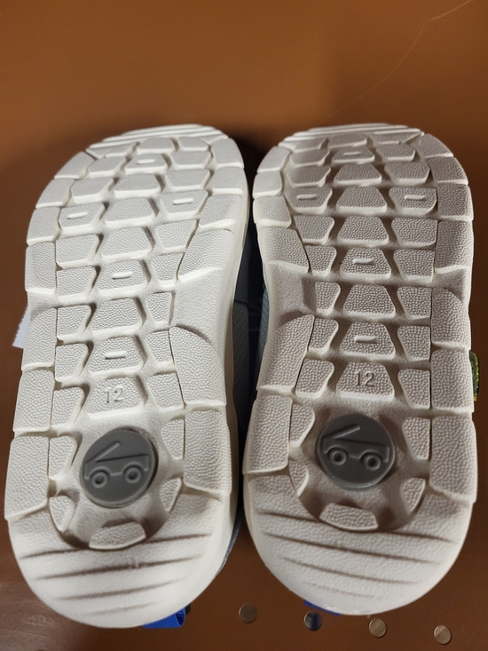 Viento Bold Blue - See Kai Run SEE KAI RUN Kids Grey and Blue Athletic Sneakers with Neon Yellow Lining